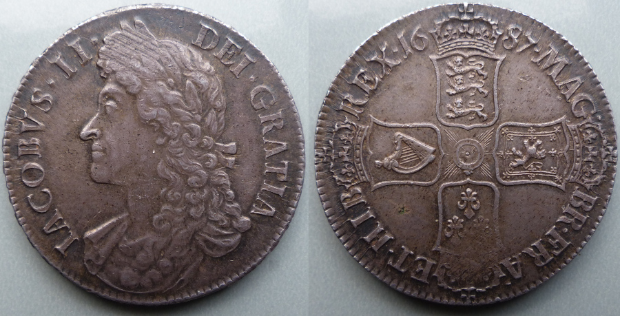 James II 1687 crown